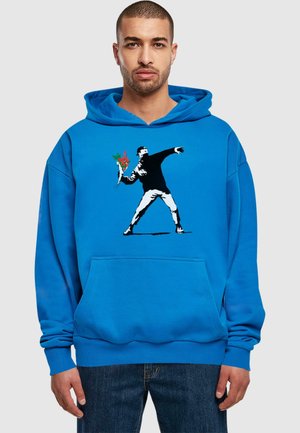 BANKSY - LOVE IS IN THE AIR ULTRA HEAVY  - Hoodie - blue