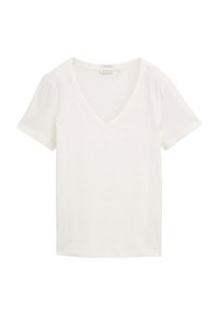 MIT V-AUSSCHNITT - Camiseta estampada - whisper white