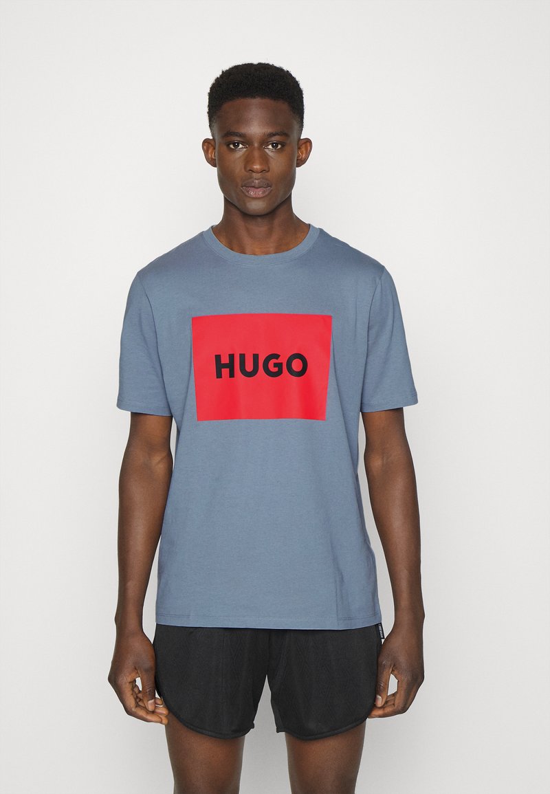 HUGO DULIVE - T-shirt estampada - bright blue