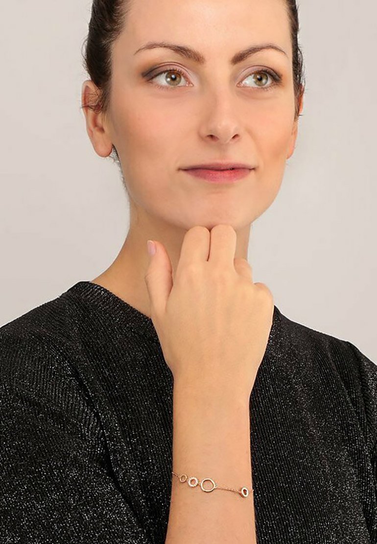 CHRIST ZIRKONIA - Armband - rose gold-coloured