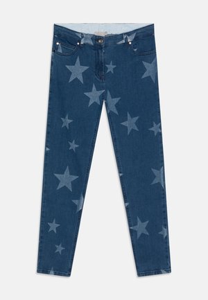 Stella McCartney Kids TROUSERS PRINTED STARS GIRL - Jean slim - blue/white