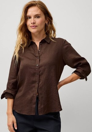 Ellos Collection MAGDA - Button-down blouse - braun