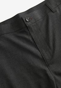 Next Regular Fit Straight Leg Puppytooth - Püksid - charcoal grey