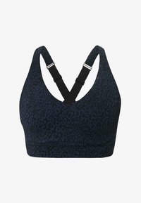 Niet geselecteerd, blue halftone leopard print