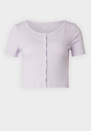 GAP CROPPED CREW - Tricou cu imprimeu - orchid petal