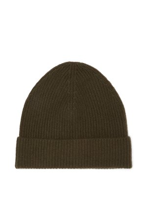 Stefanel RIBBED BEANIE. - Gorro - dark green