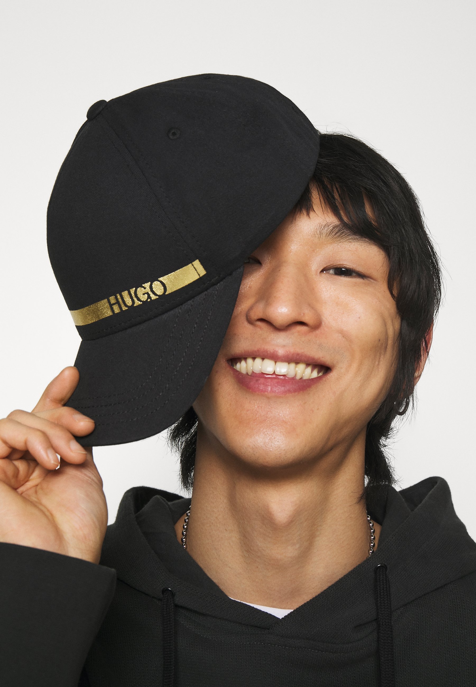 HUGO UNISEX - Cap - black/gold/schwarz HUGO UNISEX - Cap - black/gold/schwarz