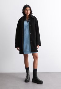 Marc O'Polo DENIM OUTDOOR CURLY WOOL - Klasikinis paltas - black