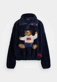 POLO BEAR HIGH PILE FLEECE MOCKNECK - Polárpulóver - hunter navy