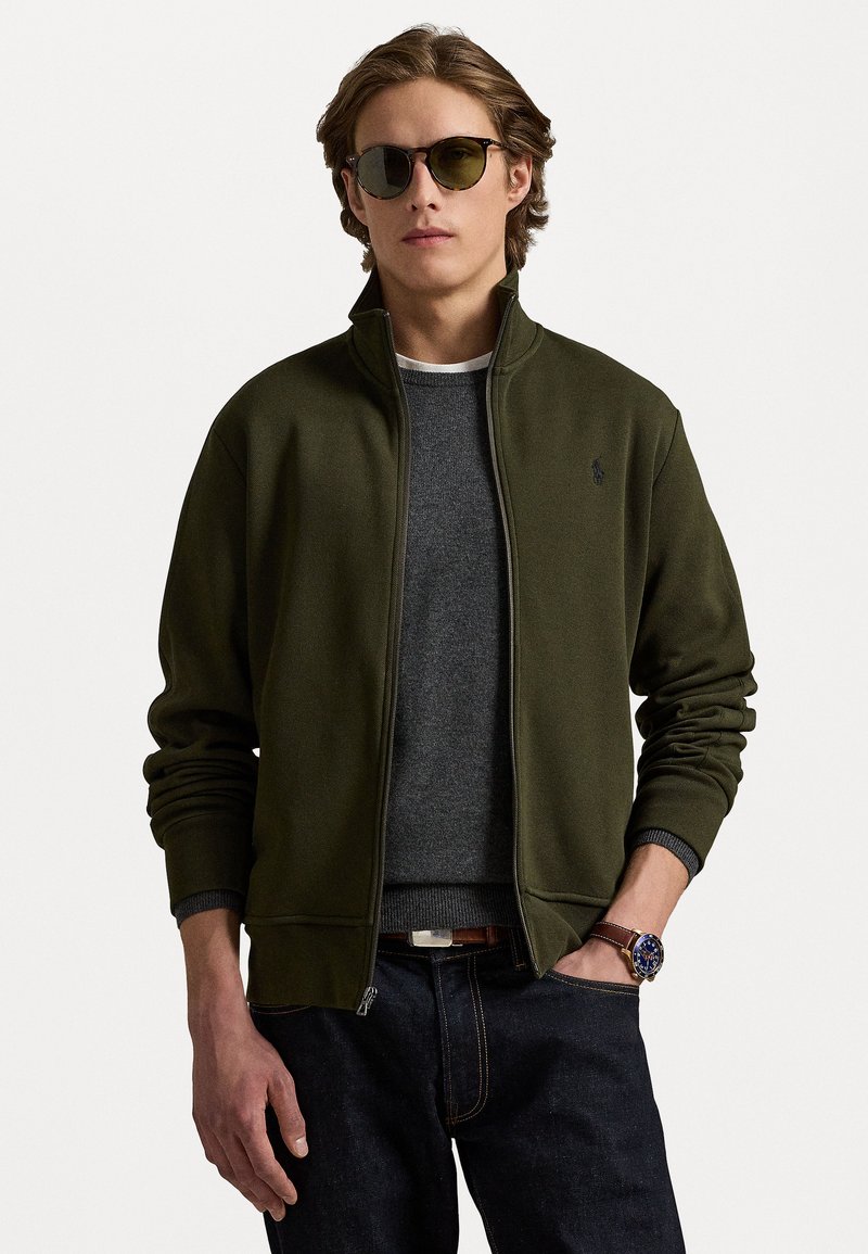 Polo Ralph Lauren DOUBLE-KNIT TRACK JACKET - Träningsjacka - company olive