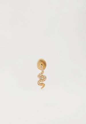 SINGLE EARRING PIERCING SNAKE PAVED - Boucle d'oreille individuelle - yellow