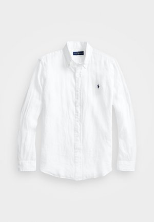 SLIM FIT LINEN SHIRT - Vapaa-ajan kauluspaita - white