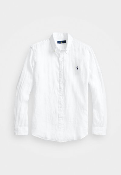 Polo Ralph Lauren SLIM FIT LINEN SHIRT - Πουκάμισο - white