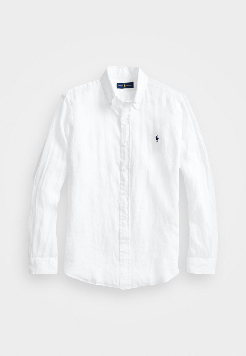 Polo Ralph Lauren SLIM FIT LINEN SHIRT - Button down-skjorte - white