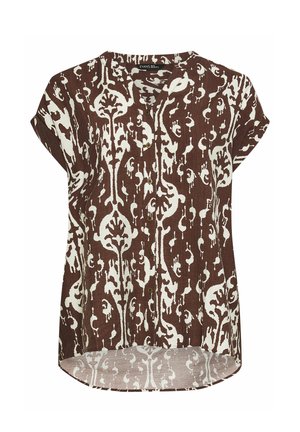Evans, PLUS SIZE SHORT SLEEVE TOPS - Pusero - chocolate