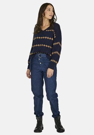 BANO STRIPE - Pulóver - navy mix