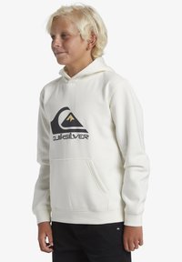 Quiksilver BIG LOGO  - Felpa con cappuccio - snow white