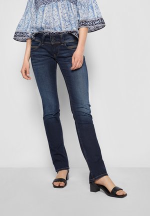 VENUS - Džíny Straight Fit - dark blue denim