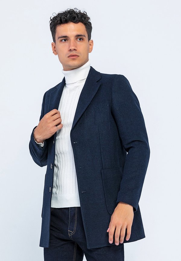 ELEGANT - Kurzmantel - dunkelblau