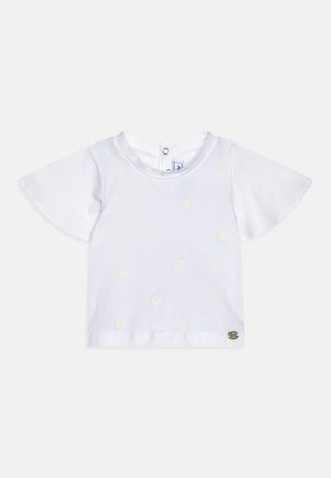 Tartine et Chocolat FLARE SLEEVES FLOWER PRINT - Nyomott mintás póló - jaune pale