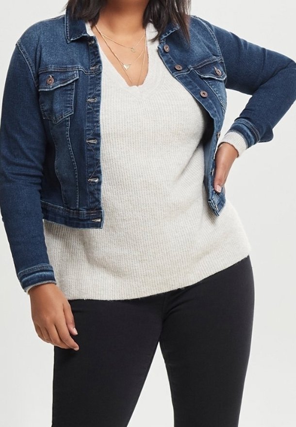 ONLY Carmakoma Džínová bunda - dirty denim