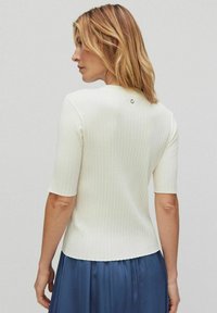 STOCKH LM RUBY RIBBED - T-shirts basic - snow white