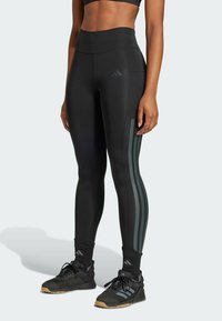 adidas Performance - OPTIME 3-STRIPES FULL LENGTH - Tamprės - black Miniatiūros vaizdas 1
