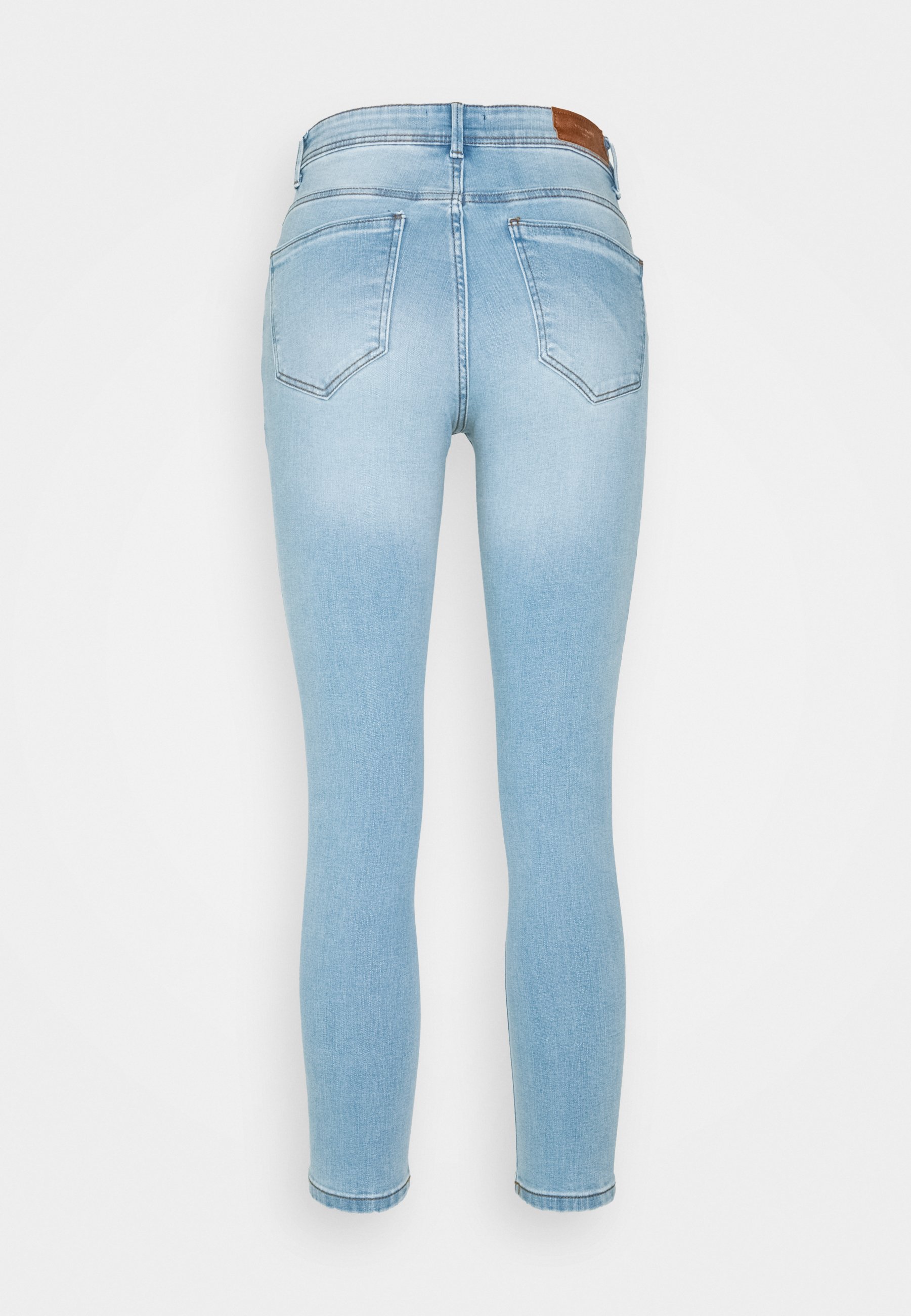 Vero Moda Petite VMTANYA PIPING - Jeans Skinny Fit - light blue denim/celeste  - Zalando.it