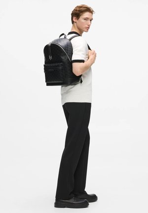 KARL LAGERFELD, K/MONOGRAM PERF BACKPACK - Rucksack - black