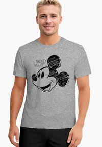 Disney MICKEY MOUSE SET KURZARM  - Pigiama - grau schwarz