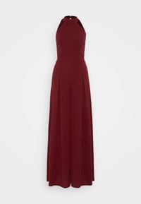 WEDDING LEILA HALTER NECK WIDE LEG JUMPSUIT - Kombinezons - berry wine