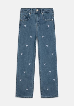 KOGJUICY WIDE LEG HEART - Blugi evazați - light medium blue denim