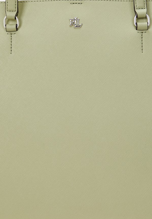 CROSSHATCH LEATHER LARGE KARLY TOTE - Tote bag - light olive2