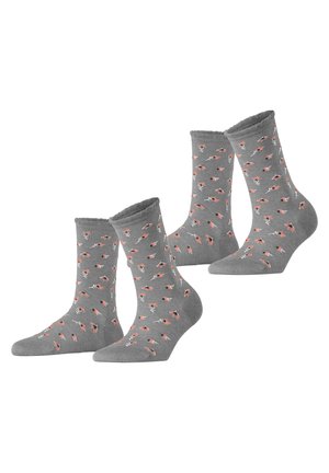 Esprit PETITE FLOWERS 2-PACK - Socken - light grey