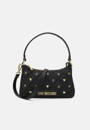 LOVE EYELETS SHOULDER BAG - Bolso de mano - black