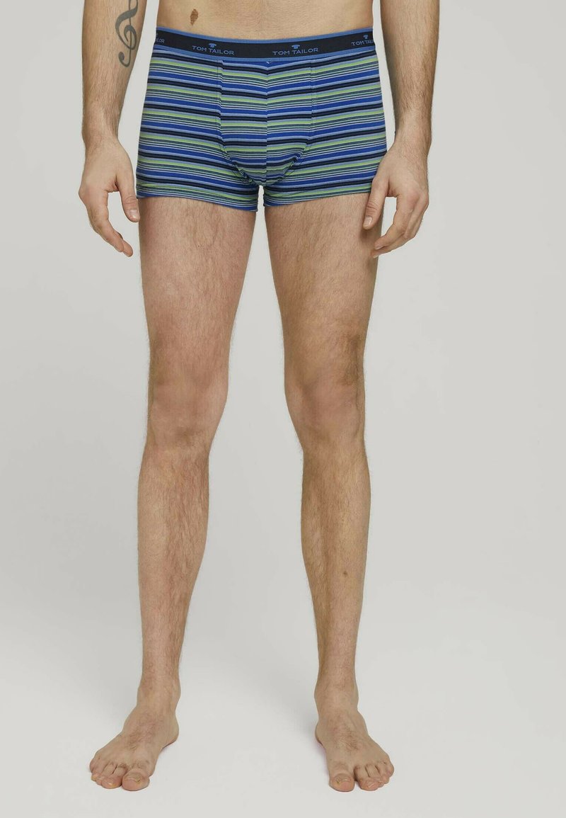 TOM TAILOR 2 PACK - Boxers - black aral blue stripe