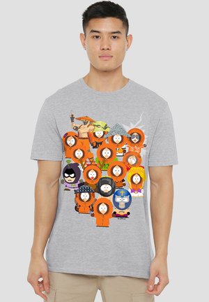 SOUTH PARK MANY FACES OF KENNY - Print T-shirt - mottled grey