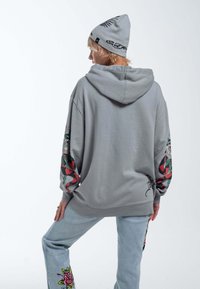 Ed Hardy TRUE SNAKE HOODIE - Sweater met rits - grey