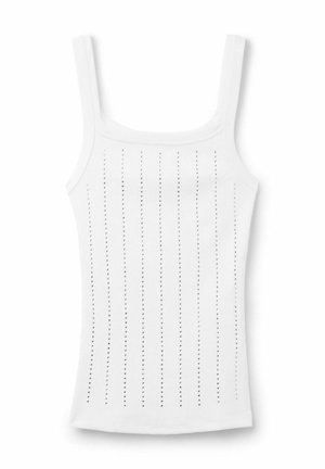Tezenis, RIBBED WITH RHINESTONES - Top - white