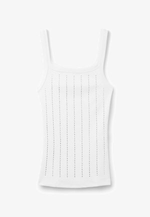 Tezenis, RIBBED WITH RHINESTONES - Top - white