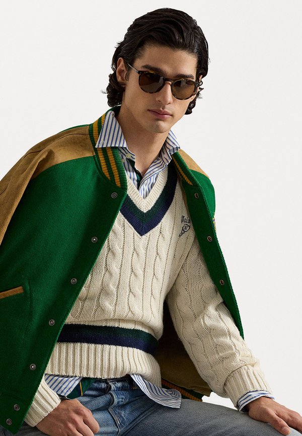 EMBROIDERED CRICKET JUMPER - Jumper - cream combo2