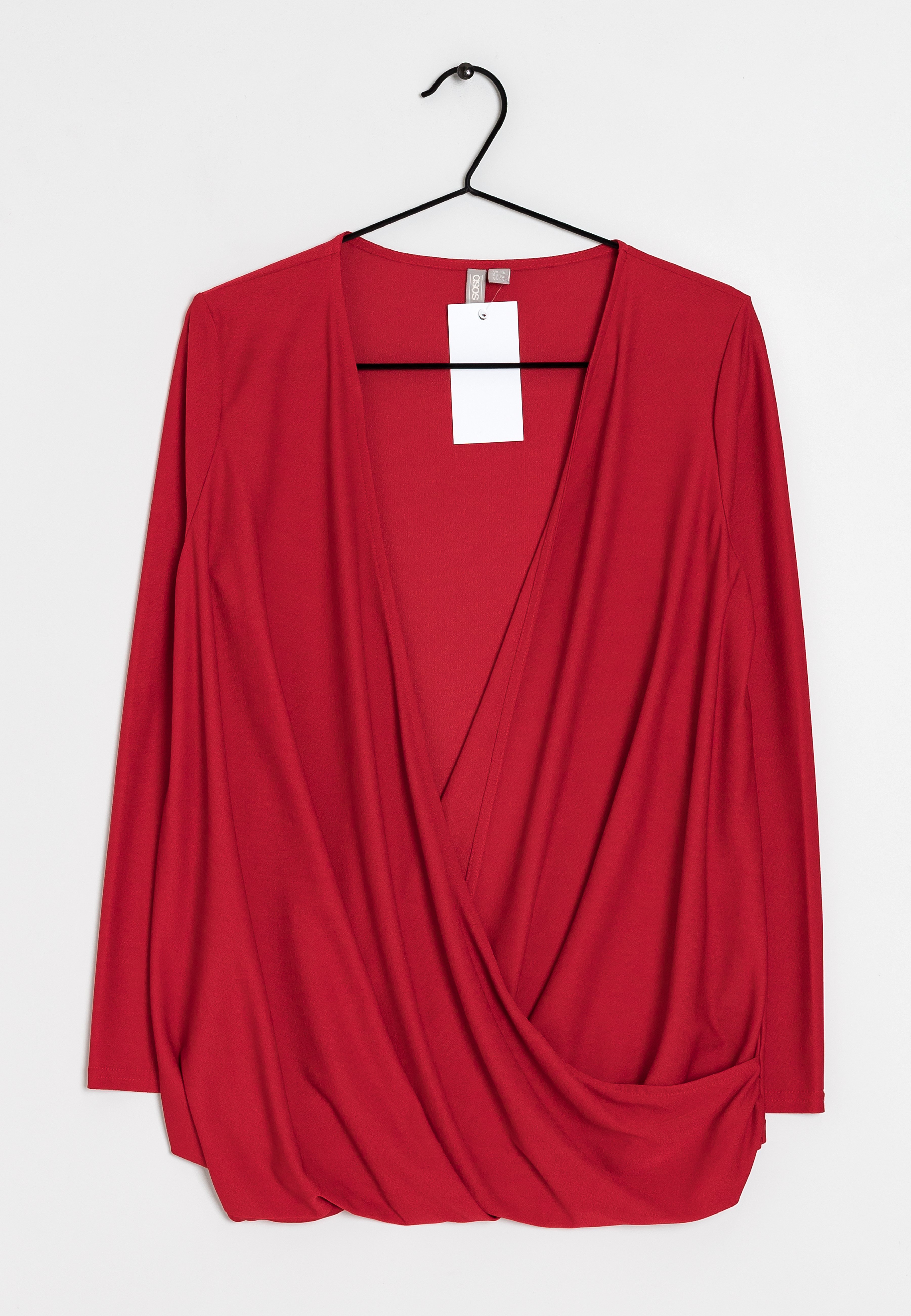 asos red blouse