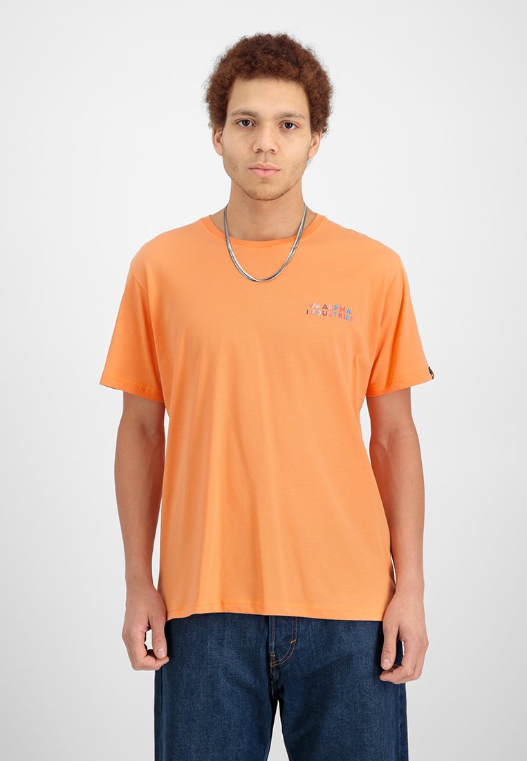 alpha industries T-shirt basic oranje alpha industries T-shirt basic oranje
