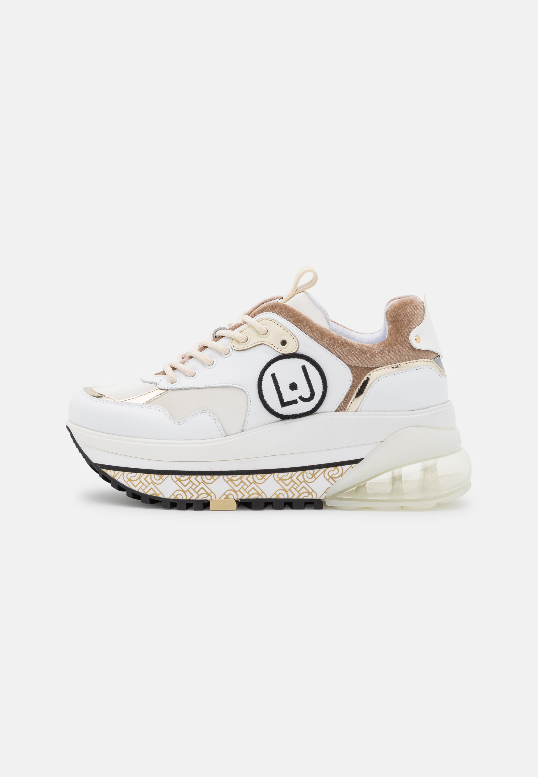 Liu Jo Jeans AIR MAXI - Sneakers basse - white/gold/bianco - Zalando.it