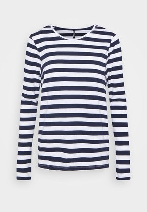 PCRIA LS NEW TEE NOOS - Topper langermet - bright white