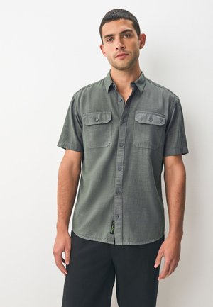 REGULAR FIT - BLEND SHORT SLEEVE - Košeľa - khaki green