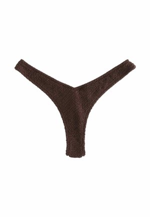 Bikiinide alumine osa - chocolate brown crinkle