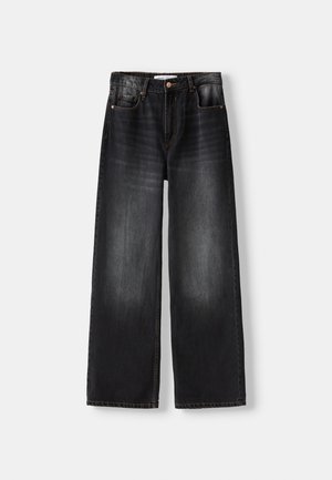 Bershka Trapezaste traperice - black