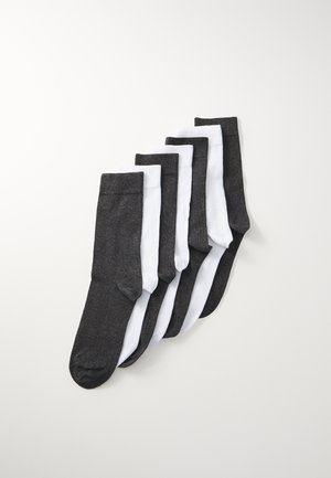 7 PACK - Socken - white/dark grey marl