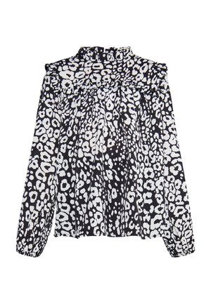 Bluse - schwarz weiss